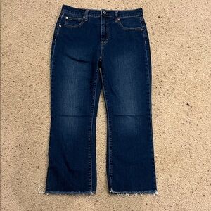 GAP Women's Dark Blue Kick Fit High Rise Straight Leg Jeans size 12 R